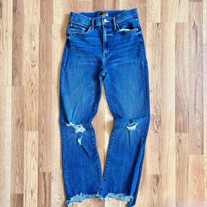 MOTHER The Insider Crop Step Chew Jeans